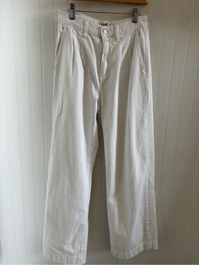Madewell Cream Straight-Leg Chinos